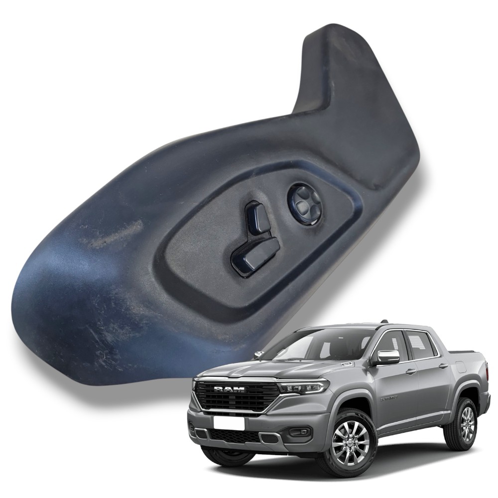 Acabamento Banco Esquerdo Ram Rampage Laramie 2023 Original Preto 1