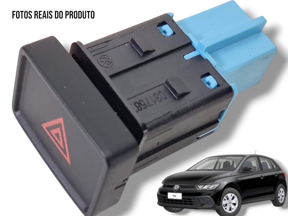 Botão Comando Alerta Vw Polo Virtus 2024 2q0953509 Original 1