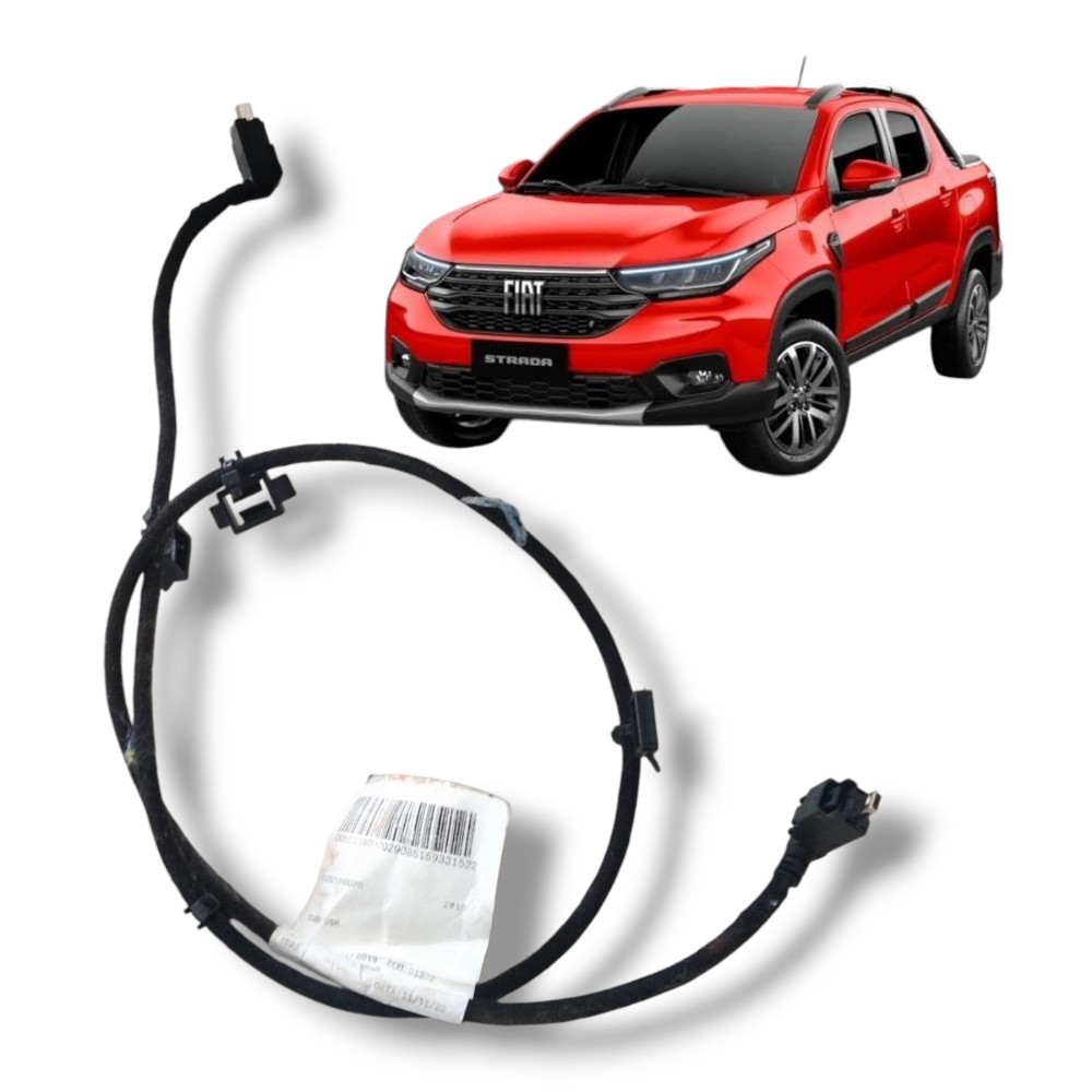Chicote Usb Console Fiat Strada 2021 22 2023 Original 1