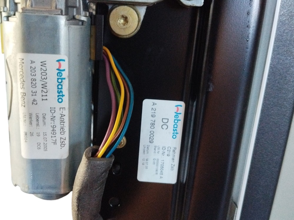 Teto Solar Completo Com Motor Mercedes Cls 500 2005 6