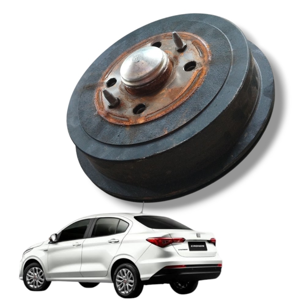 Tambor freio traseiro completo fiat cronos 2024 4200km RH