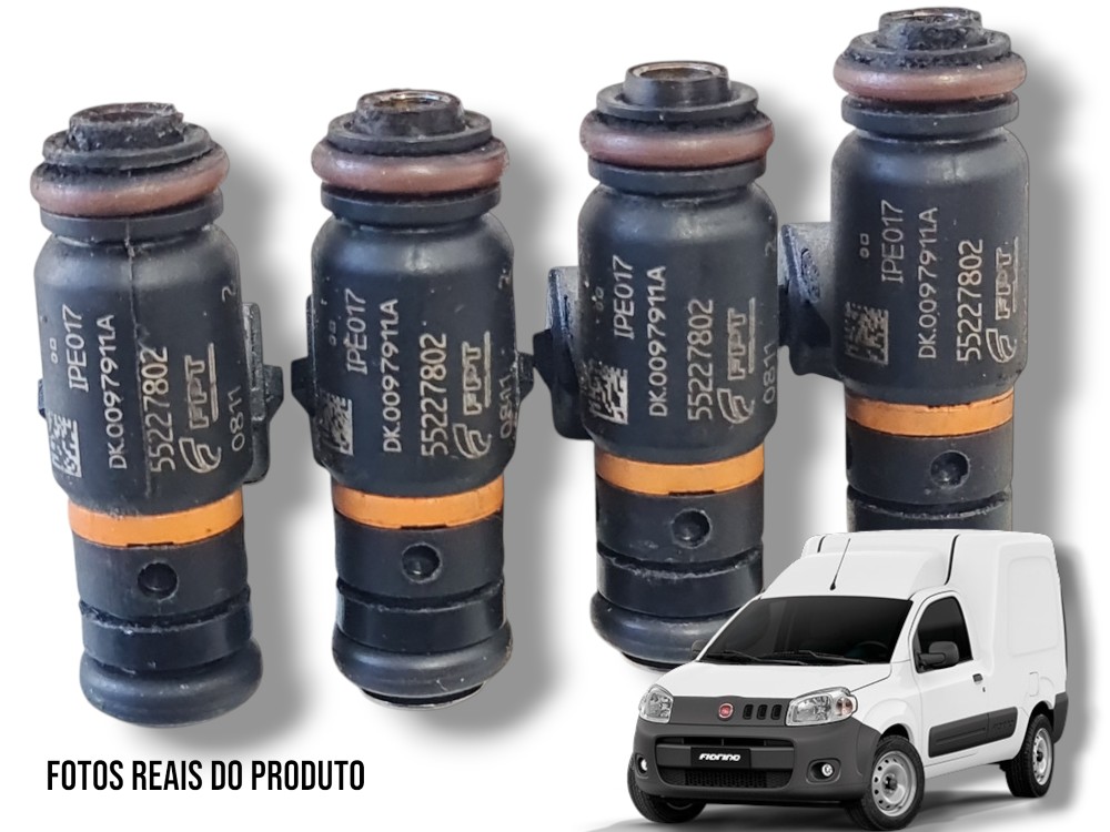 Jogo 4x Bico Injetor Combustível Fiat Punto Strada 2021 1
