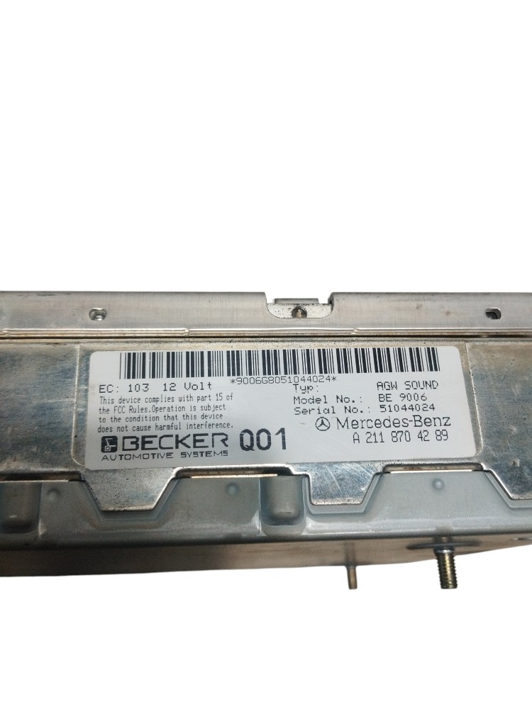 Amplificador de audio Rádio da Mercedes Benz E350 ORIGINAL 6