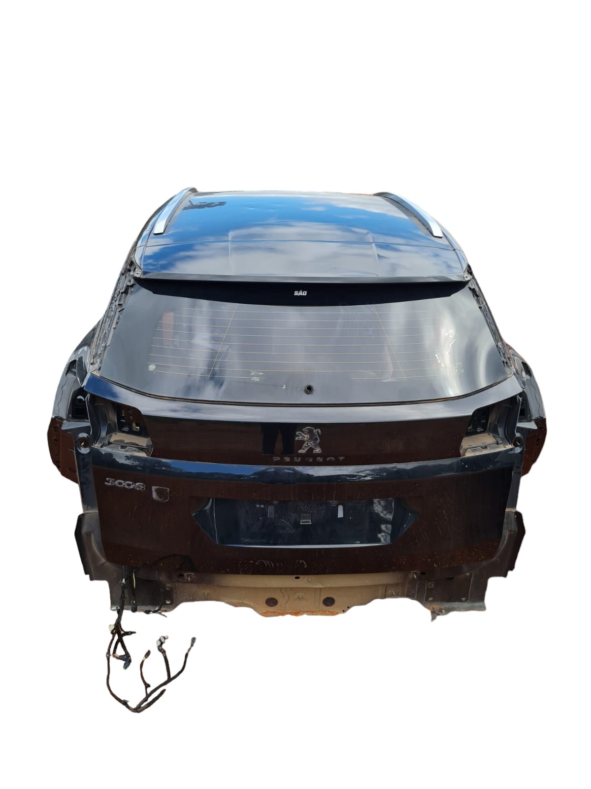 Traseira Baixa Lataria Corte Peugeot 3008 1.6 2017/2018/2019 1