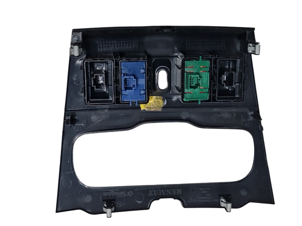 Moldura comando ar condicionado renault  logan 2014 a 2022 4