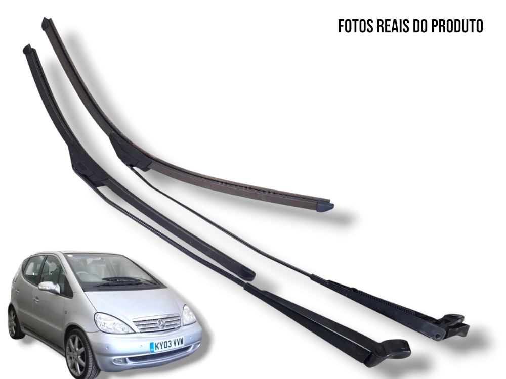 Par Haste Limpador Vidro Parabrisa Mercedes Classe A160 2003 Direito 1