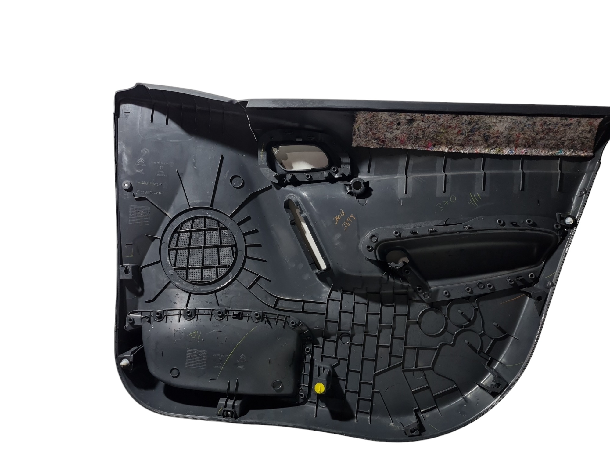 Forro Porta Dianteira Esquerda Detalhe Citroen C3 2017 Preto 2