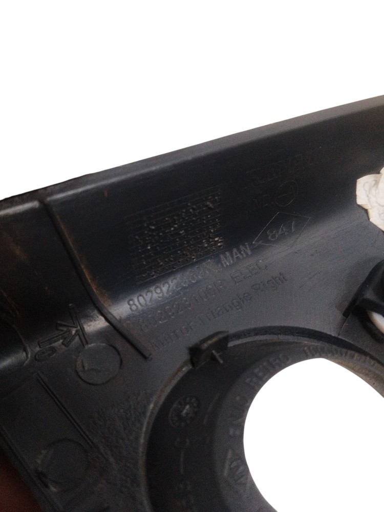 Acabamento retrovisor interno moldura direito Renault Logan 6