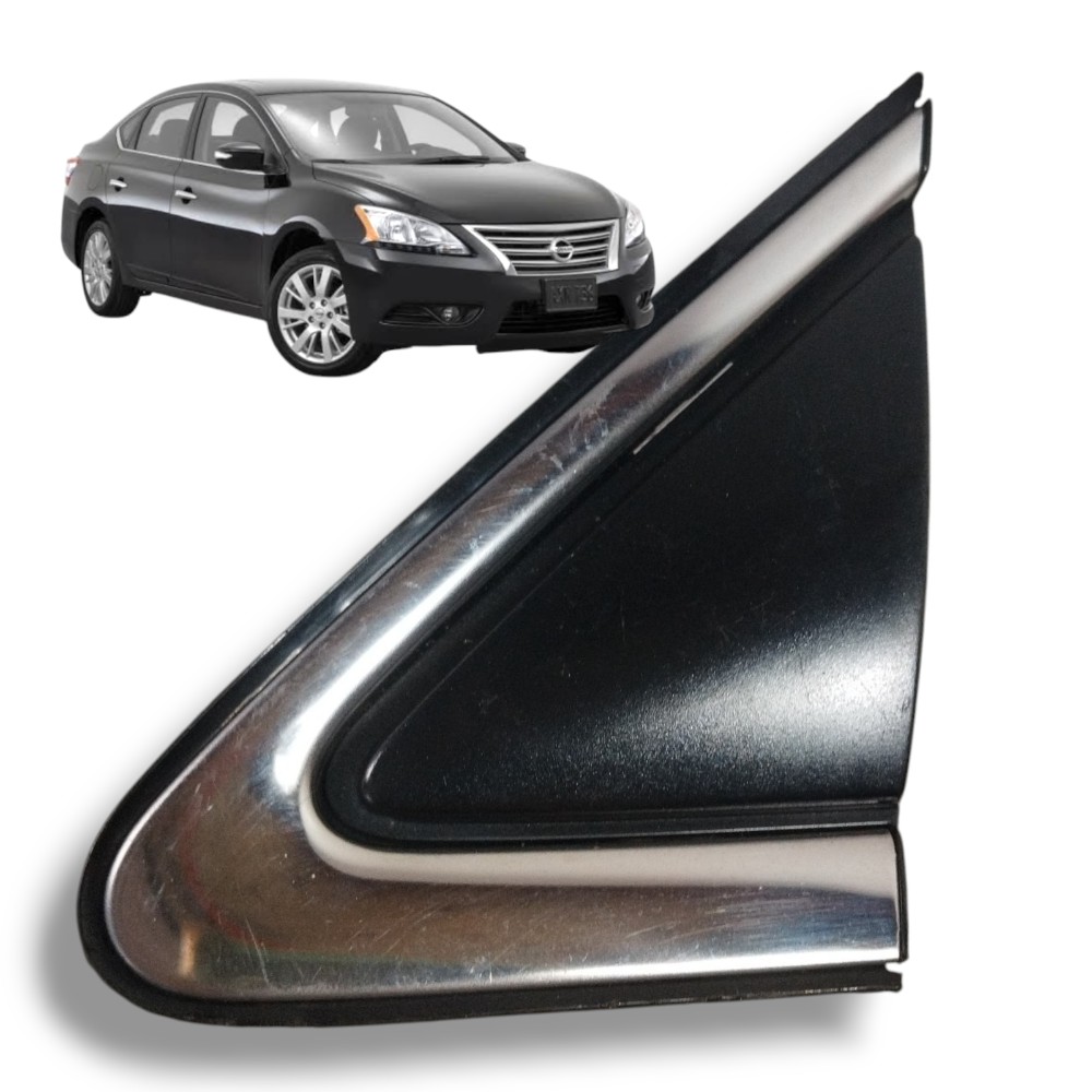 Acabamento Retrovisor Esquerdo Nissan Sentra 2016 262239003 Preto E Cromado 1