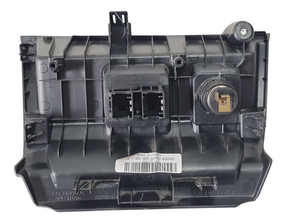 Moldura Tomada Acab Entrada 12v Usb Honda Wrv 2015 A 2021 6
