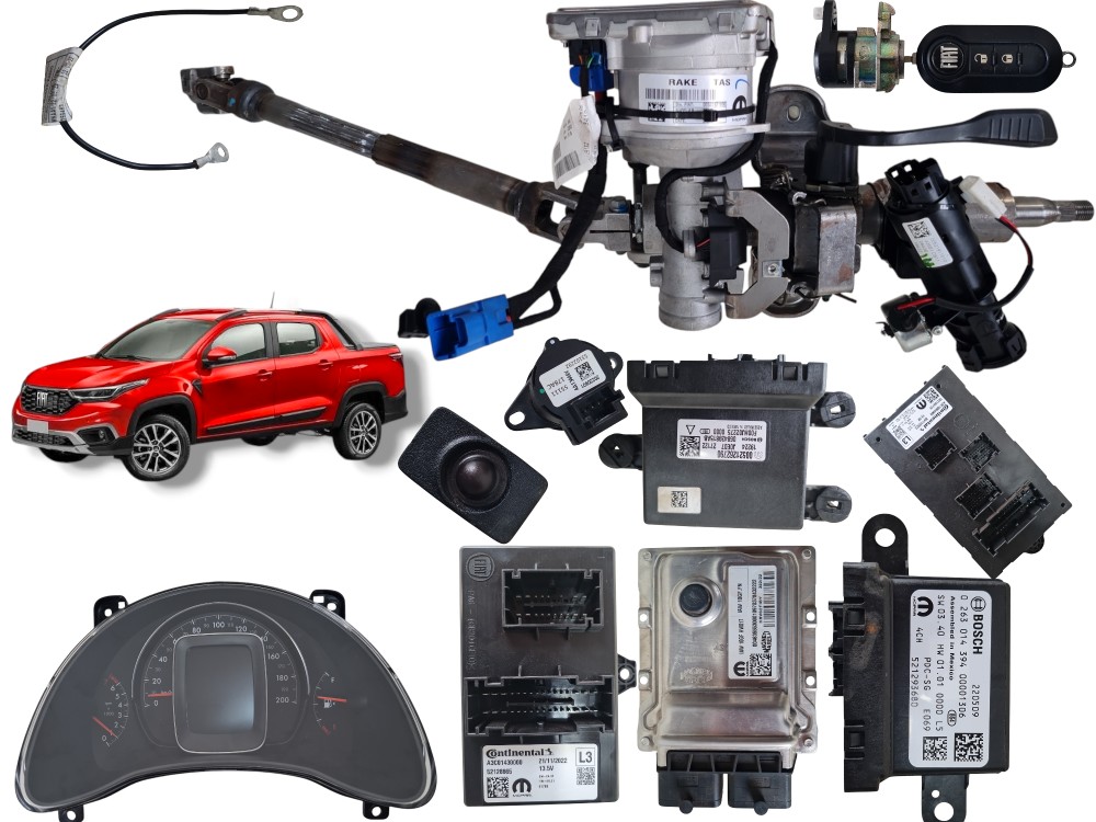 Kit Code Fiat Strada Volcano 2024 Original 19.000 Km