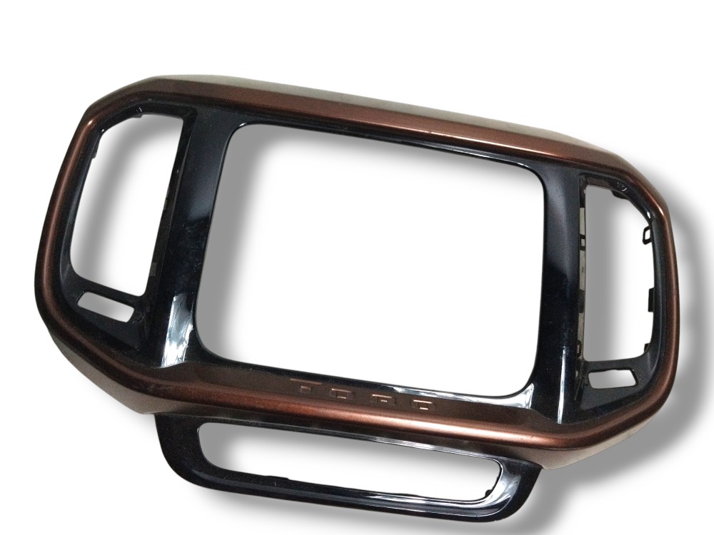 Moldura Central Multimídia Fiat Toro 2019 Original Marrom Marrom
