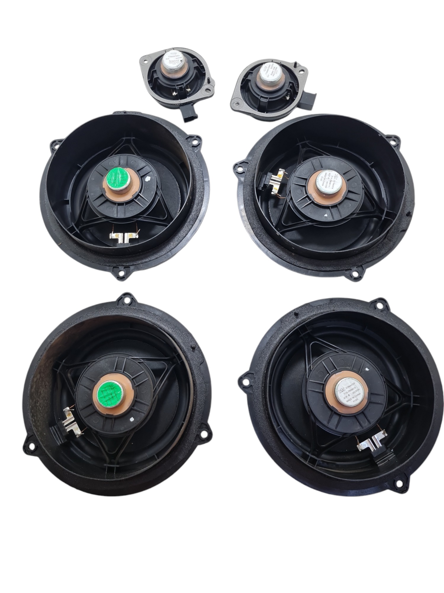 Kit 4 Alto-falantes 2 Tweeters Chery Tiggo 8 2022 Original Preto 3