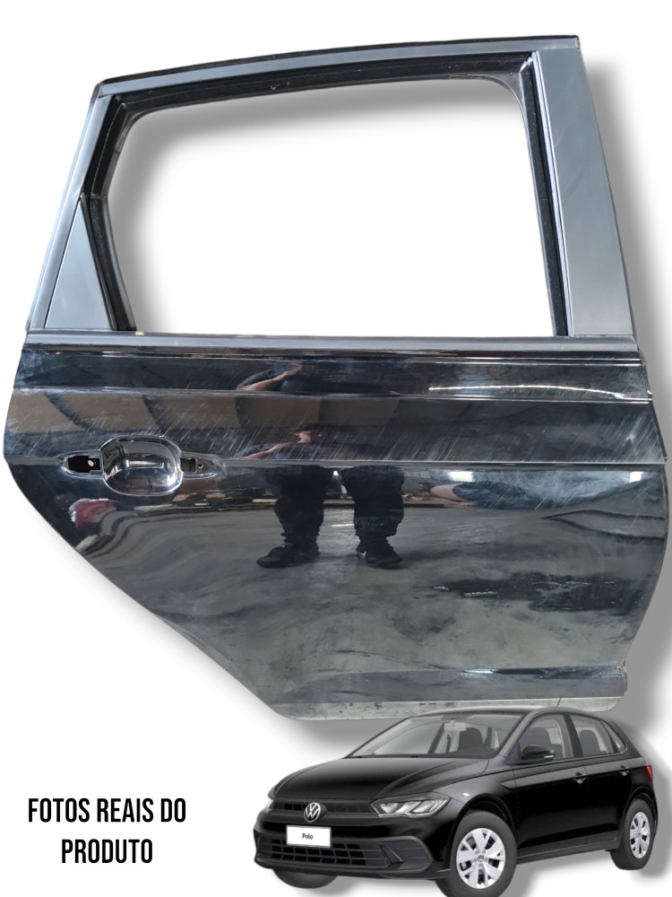 Porta Traseira Direita Vw Polo 2024 Original C Detalhes  Traseira Direito 1