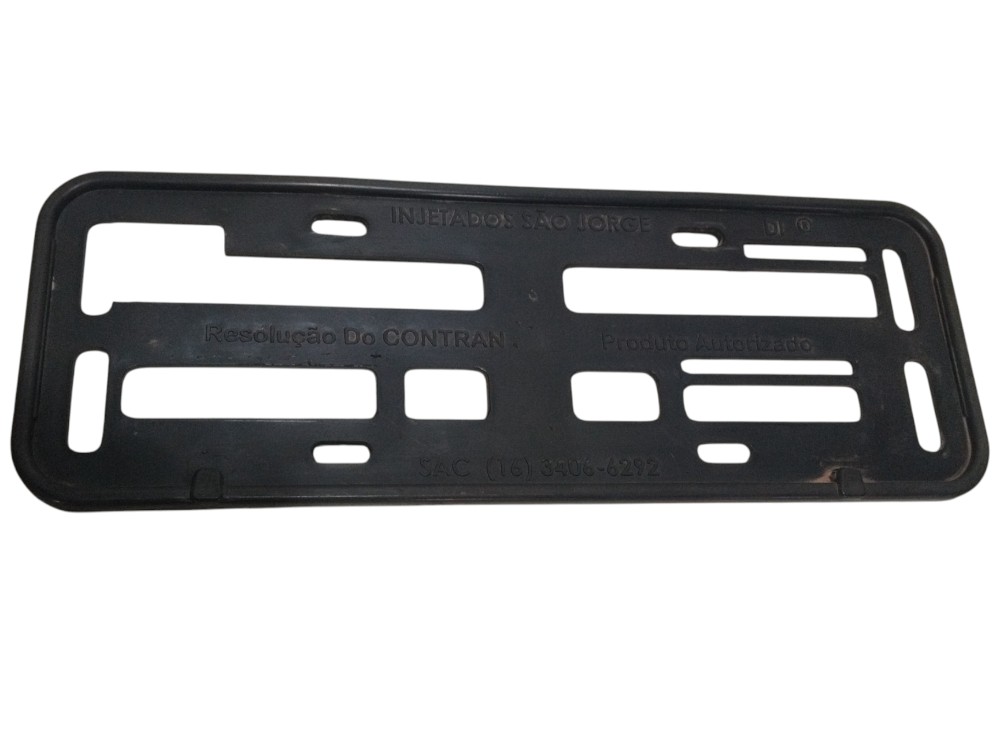Moldura Suporte Protetor Da Placa Mercedes Cls 500 2005 2006 Preto 2