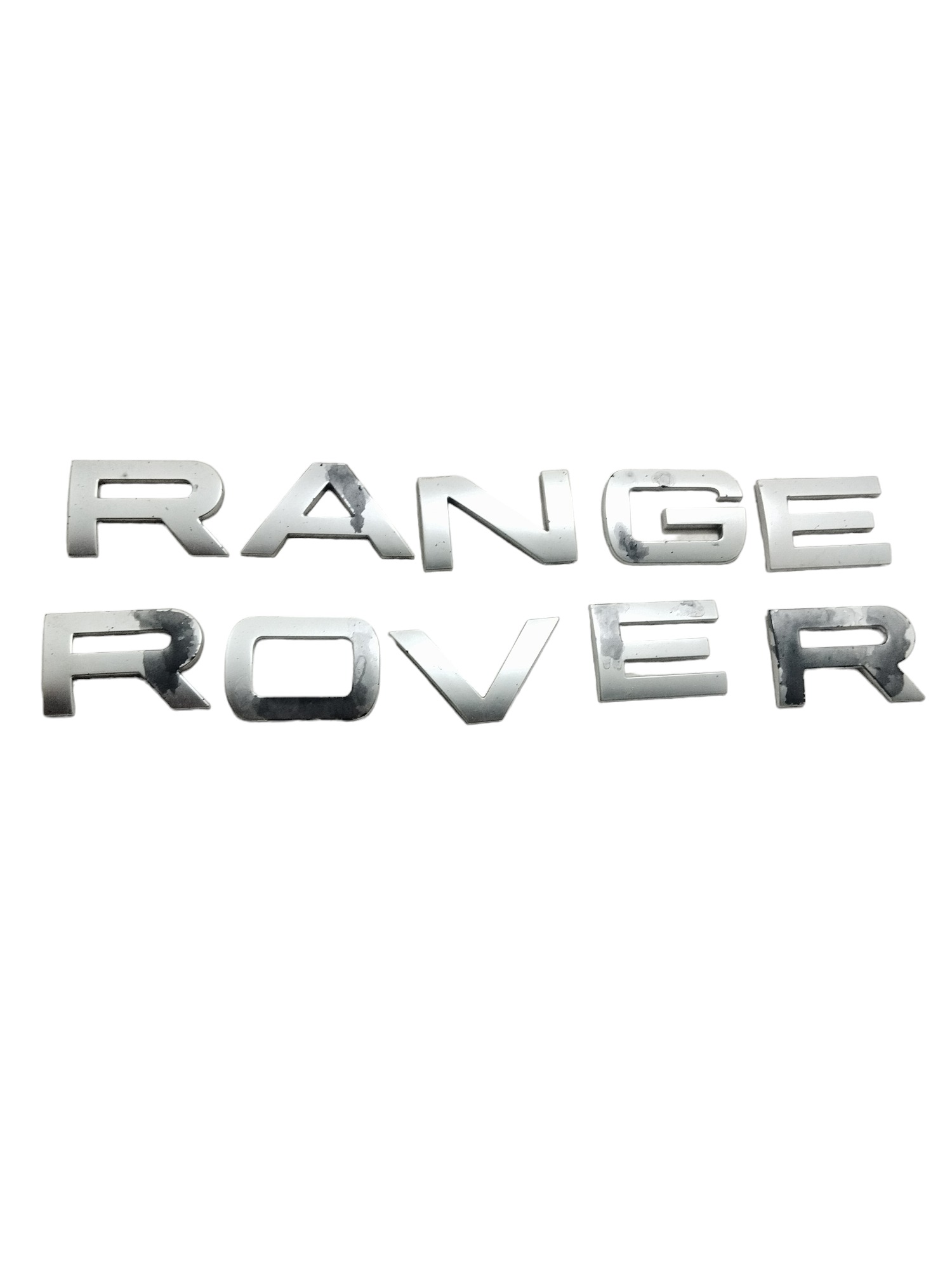 Emblema Letreiro Range Rover Vogue 2015/2016 Orig Restaurar Prata Manchado 3