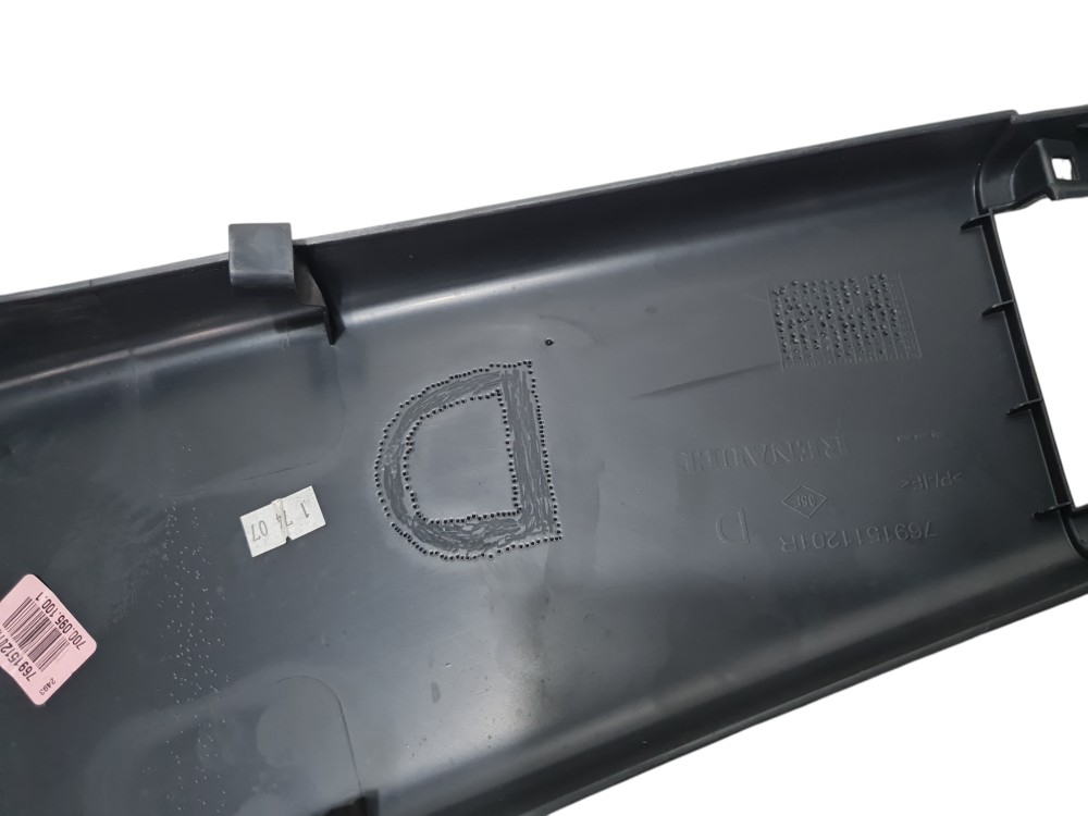 Acabamento coluna central renault logan 2015 a 2016 original 6