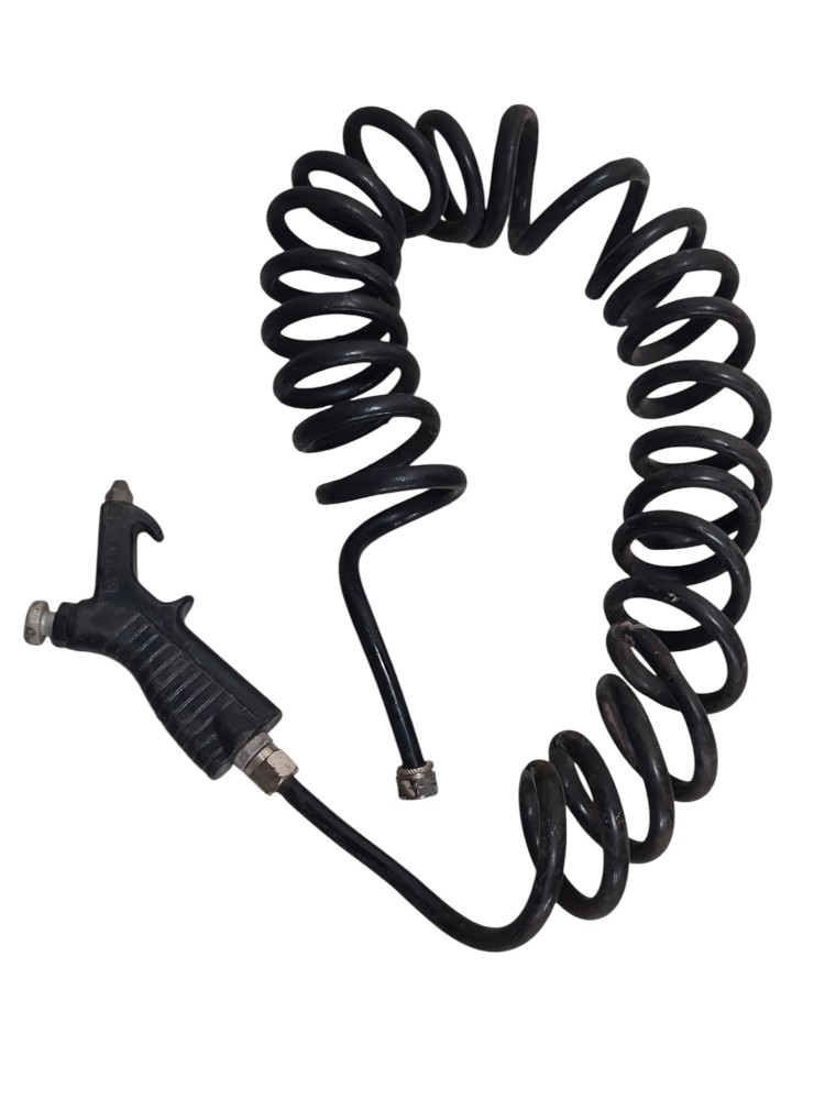Kit Mangueira Espiral De 3 Metros   Bico Soprador Schweers 5