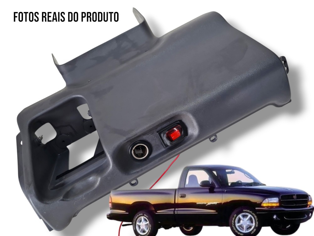 Moldura Central Acendedor Painel Dodge Dakota 1999 55115607 1