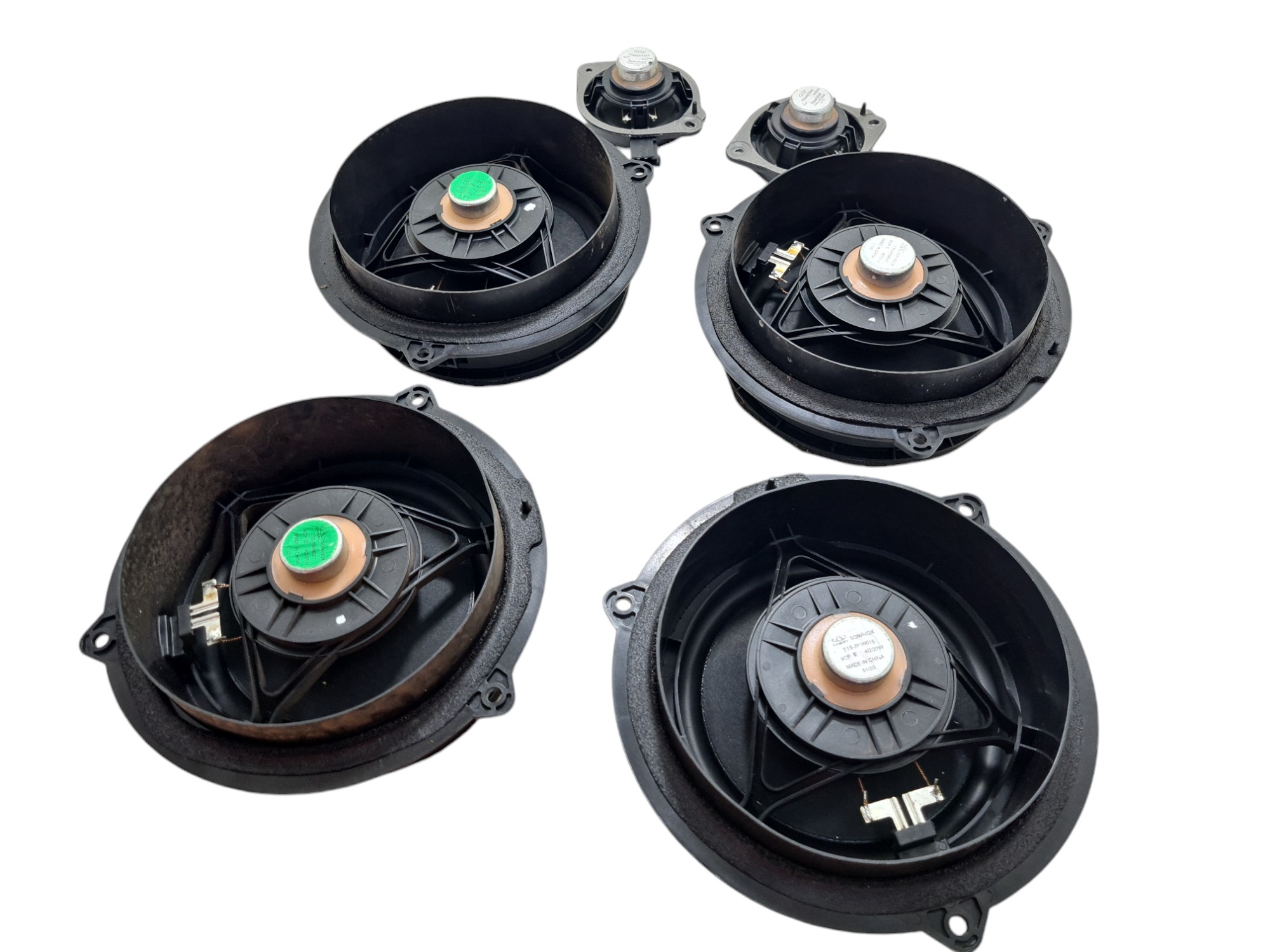 Kit 4 Alto-falantes 2 Tweeters Chery Tiggo 8 2022 Original Preto 6