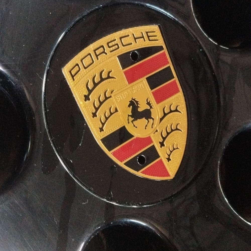 Roda Estrela Liga Leve Aro 20 Porsche Macan Original Detalhe Preto 5