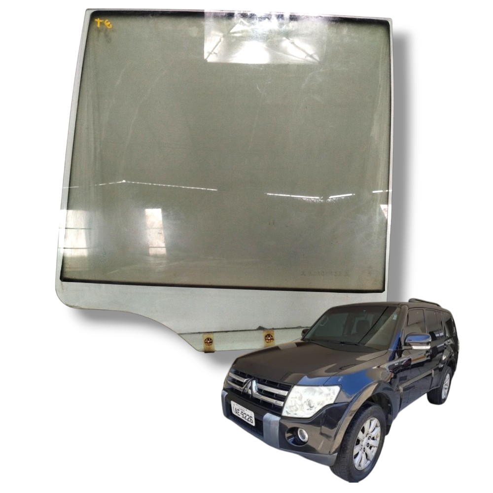 Vidro Porta Traseira Esquerda Pajero Full 2008 Original 1