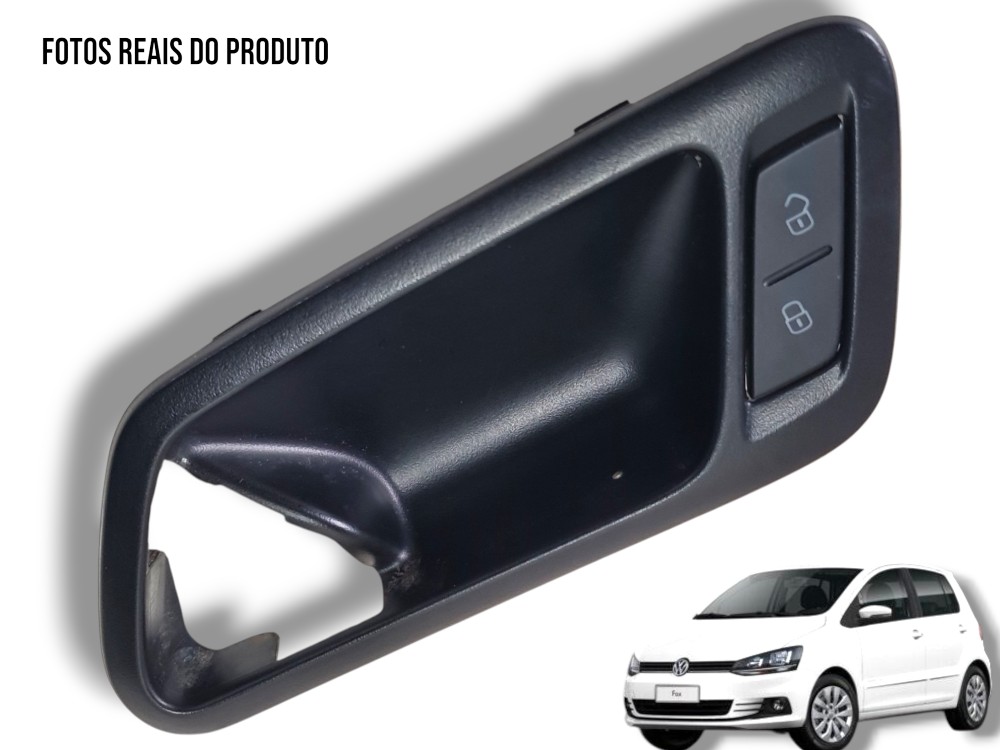 Botão Comando E Moldura Interna Diant Esquerda Vw Fox 2016 1