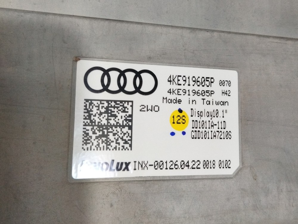 Tela de navegação do Audi Etron elétrico 2022 ORIGINAL audi 6