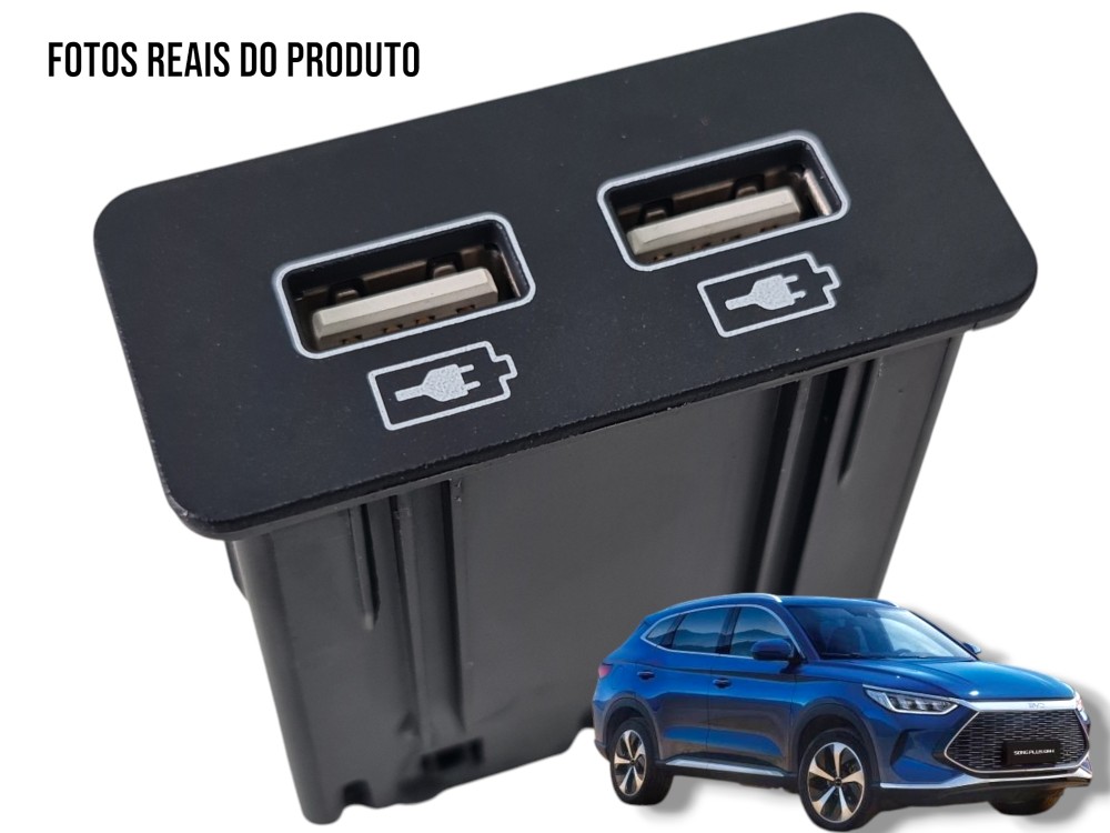 Entrada Usb Do Console Traseiro Byd Song Plus 2024 Original 1