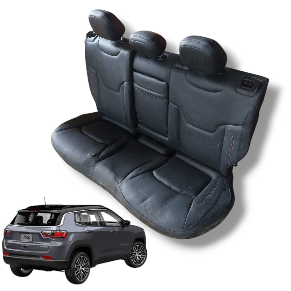 Jogo Banco Traseiro Jeep Compass T270 2023 Original Detalhe Preto 1