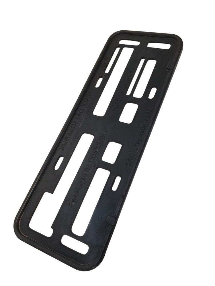 Moldura Suporte Protetor Placa Trasei. Mercedes Cls 500 2005 Preto 3