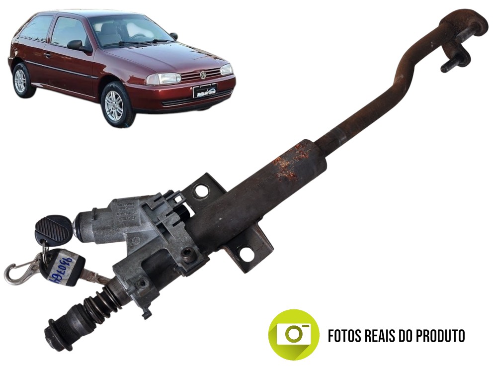 Coluna canote d direção com ignição VW Gol G2 1997 377905857