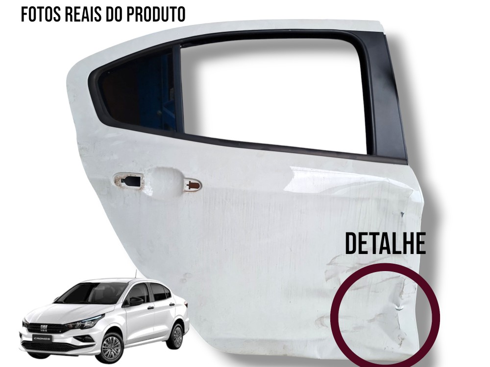 Porta Traseira Direita Fiat Cronos 2023 Detalhe  Traseira Direita 1