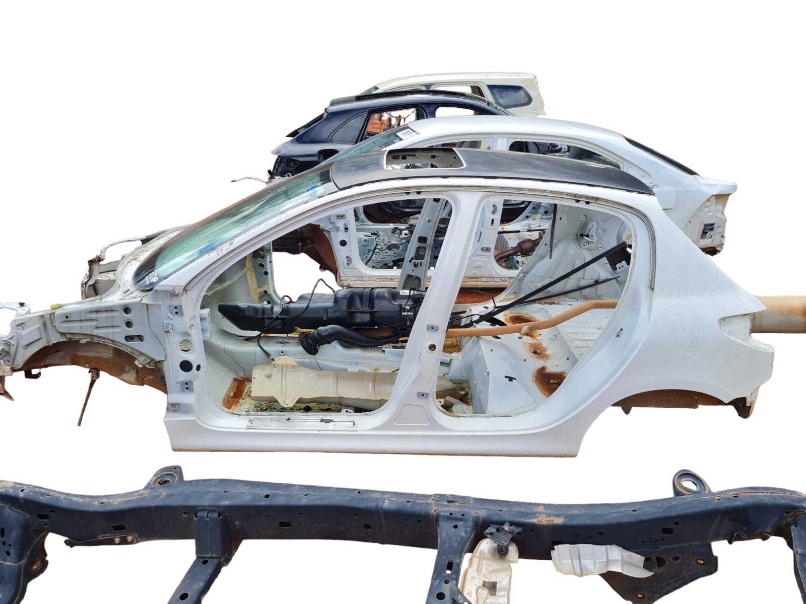 Lataria Corte Lata E Peugeot 207 Hatch 2012/2013 A Escolher Branco 8