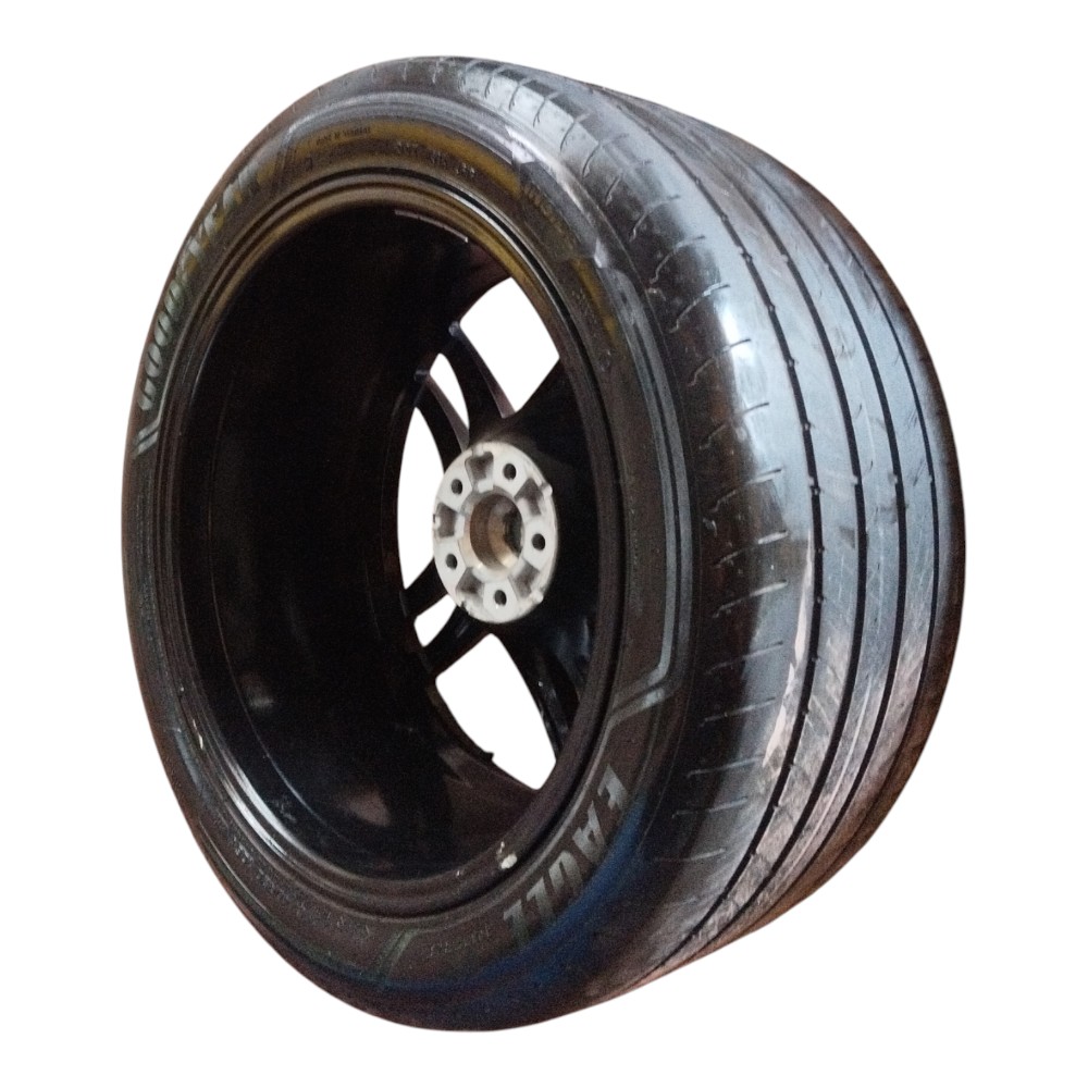 Roda Estrela Liga Leve Aro 20 Porsche Macan Original Detalhe Preto 8