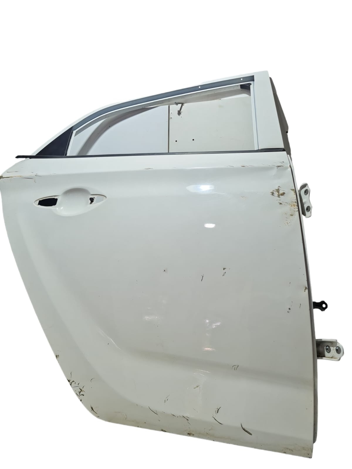 Porta Traseira Direita Hyundai Hb20 2013   Hatch Detalhe  Traseira Direito Branco 5