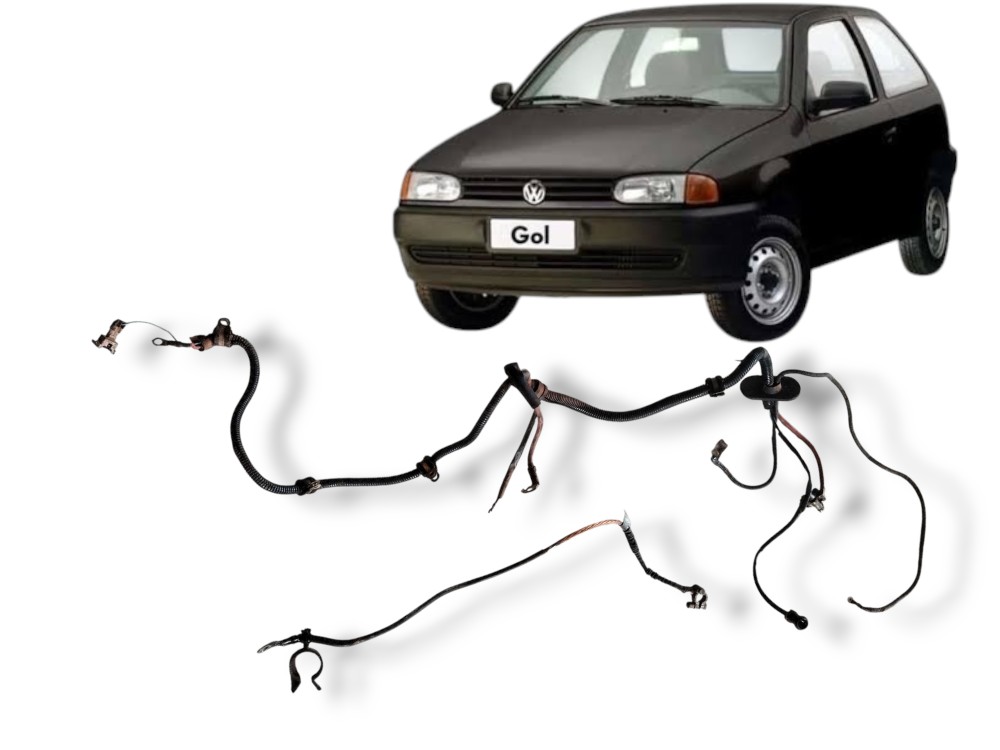 Chicote Positivo C/cabo Negativo Bateria Gol Mi 1998 1999 1