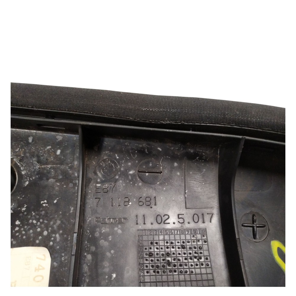 Acabamento Banco Traseiro Esq Bmw 118 120 2008 2009 2012 Preto 8