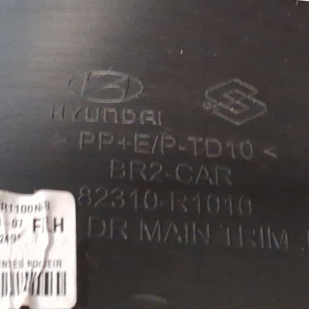 Forro Porta Dianteira Esquerda Hyundai Hb20 2020 2021 2022 3
