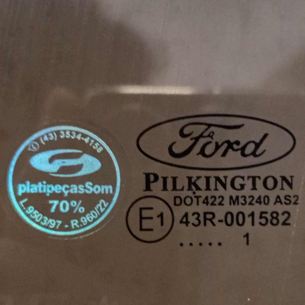 Vidro Porta Dianteira Esquerda Ford Focus 2009 2010 A 2012 6