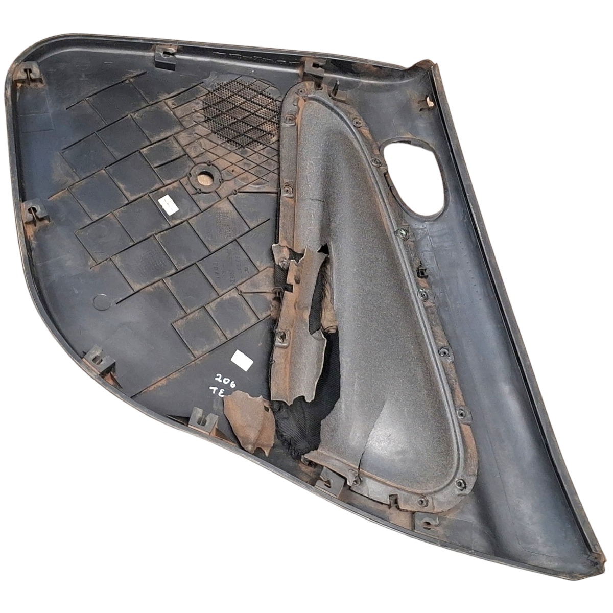 Forro Porta Tras. Esquerda Peugeot 206 2001 A 2007 Detalhe  Cinza 7