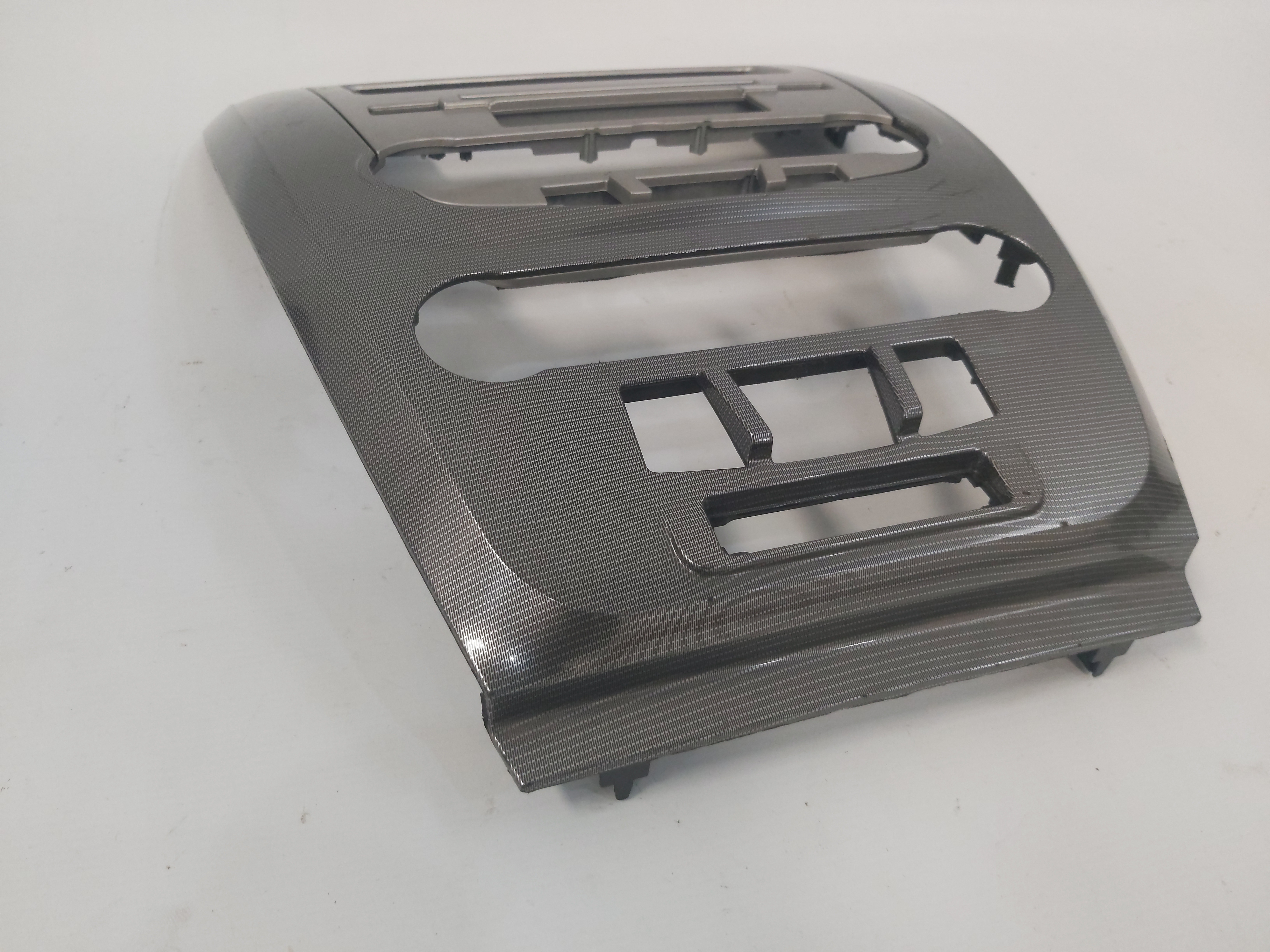 Moldura Painel Central Botões Rádio Ar Ford Fusion 09 A 12 Cinza 3