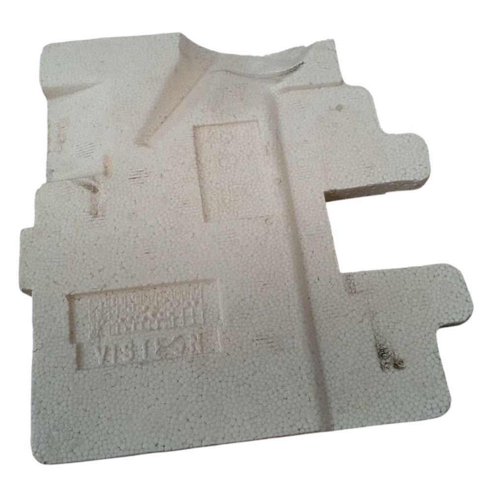 Moldura Isopor Capa Coluna Direção Peugeot 206 2001 A 2008 Branco