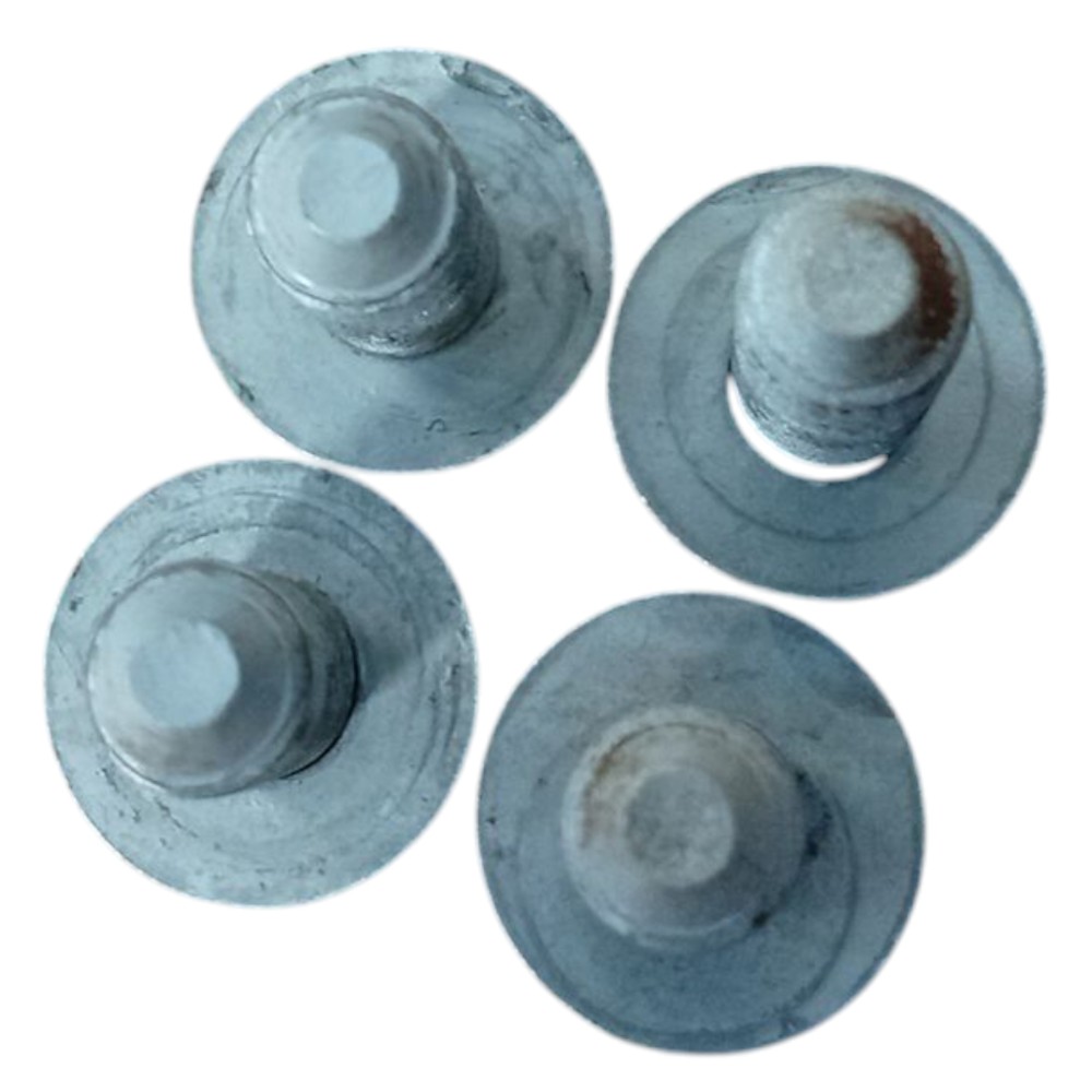 Kit 4 Parafusos Dobradiça Porta Peugeot 206 2001 2002 A 2008 Prata 3
