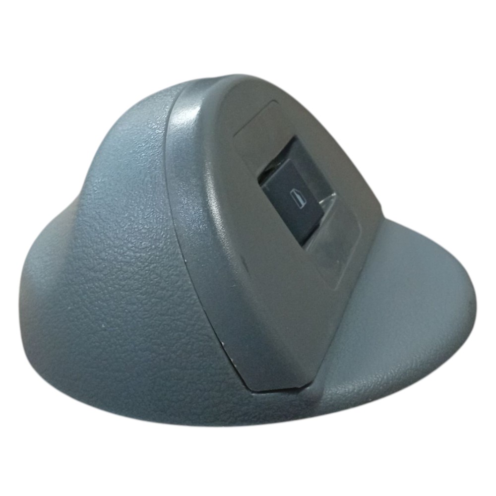 Moldura C/ Botão Vidro Elétrico Direito Gol G4 2005 2008 2p Cinza 2