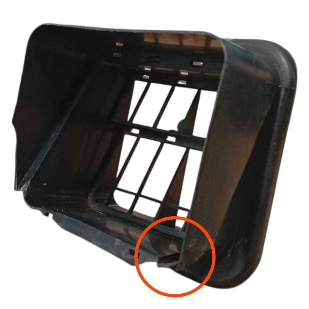 Moldura Difusor Saída Ar Traseira Uno 2010 2014 2018 Detalhe 3
