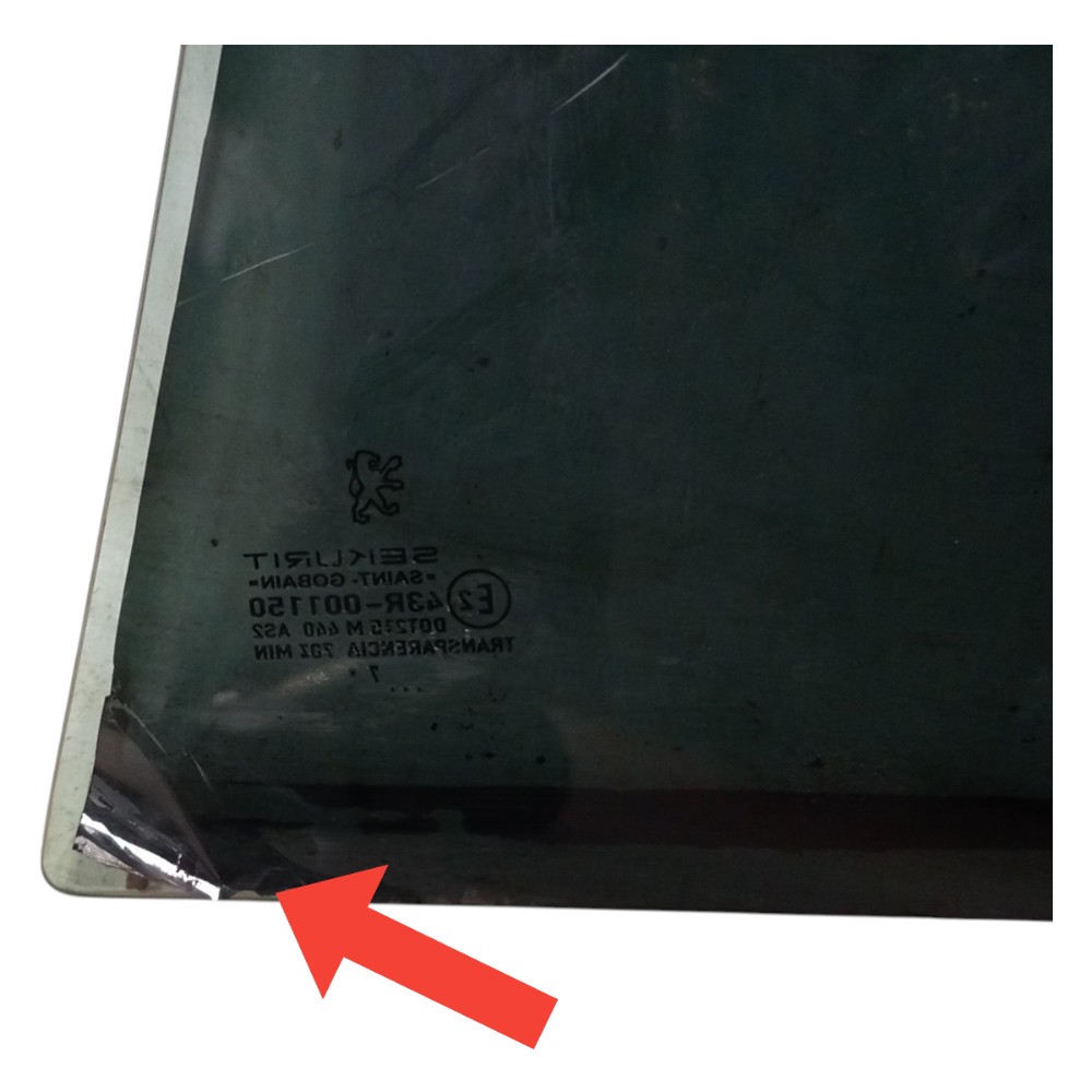 Vidro Porta Traseira Direita Peugeot 206 2001 2002 2003 2008 2