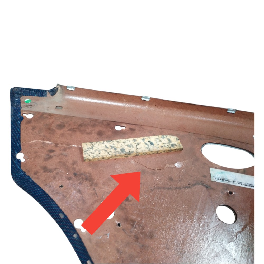 Forro Porta Traseira Direita Palio 97 98 2000 A 2003 Detalhe Azul 4