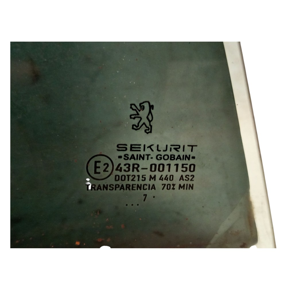 Vidro Porta Traseira Direita Peugeot 206 2001 2002 2003 2008 6