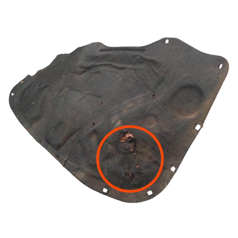 Forro Capô Manta C/ Presilha Fixação Audi A3 97 98 2001 2006 3